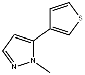 1-Methyl-5-(thiophen-3-yl)-1H-pyrazole Struktur