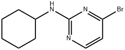 (4-Bromo-pyrimidin-2-yl)-cyclohexyl-amine Struktur