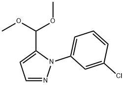 1-(3-chlorophenyl)-5-(diMethoxyMethyl)-1H-pyrazole Struktur