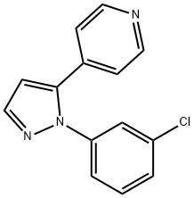 4-(1-(3-chlorophenyl)-1H-pyrazol-5-yl)pyridine Struktur