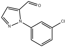 1-(3-chlorophenyl)-1H-pyrazole-5-carbaldehyde Struktur