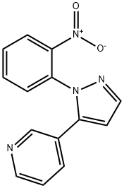 3-(1-(2-nitrophenyl)-1H-pyrazol-5-yl)pyridine Struktur