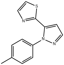 2-(1-p-tolyl-1H-pyrazol-5-yl)thiazole Struktur