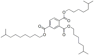 isodecyl diisooctyl benzene-1,2,4-tricarboxylate Struktur