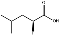 (S)-2-fluoro-4-methylpentanoic acid Struktur