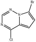 7-BroMo-4-chloropyrrolo[2,1-f][1,2,4]triazine Struktur