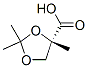 1,3-Dioxolane-4-carboxylicacid,2,2,4-trimethyl-,(S)-(9CI) Struktur