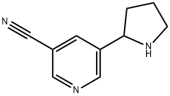 5-(2-Pyrrolidinyl)-3-pyridinecarbonitrile Struktur