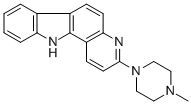 11H-3-(1-(4-Methyl)piperazino)pyrido(3,2-a)carbazole Struktur