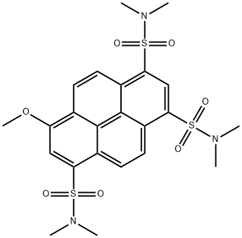 8-METHOXY-HEXAMETHYLPYRENE-1,3,6-TRI- SULFONAMIDE* Struktur