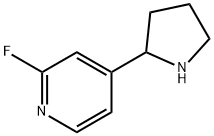 2-Fluoro-4-(2-pyrrolidinyl)pyridine Struktur