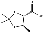 1,3-Dioxolane-4-carboxylicacid,2,2,5-trimethyl-,(4S-trans)-(9CI) Struktur