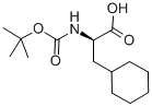 Boc-beta-cyclohexyl-D-alanine monohydrate Struktur