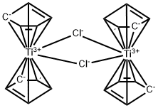 BIS-(CYCLOPENTADIENYL)-CHLOROTITANIUM(III) DIMER Struktur