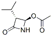 2-Azetidinone,4-(acetyloxy)-3-(1-methylethyl)-,(3R-trans)-(9CI) Struktur