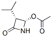 2-Azetidinone,4-(acetyloxy)-3-(1-methylethyl)-,(3R-cis)-(9CI) Struktur