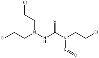 1,1-di-(2-chloroethyl)-4-nitroso-4-(2-chloroethyl)semicarbazide Struktur