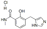 2-hydroxy-3-(3H-imidazol-4-ylmethyl)-N-methyl-benzamide hydrochloride Struktur