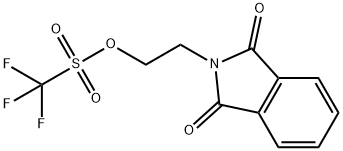 Methanesulfonic acid, trifluoro-, 2-(1,3-dihydro-1,3-dioxo-2H-isoindol-2-yl)ethyl ester Struktur