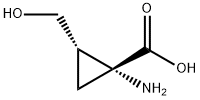 (1R,2S)-1-AMINO-2-(HYDROXYMETHYL)-CYCLOPROPANECARBOXYLIC ACID Struktur