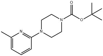 4-BOC-1-(6-METHYL-2-PYRIDYL)PIPERAZINE Struktur