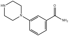 BenzaMide, 3-(1-piperazinyl)- Struktur