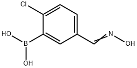 2-Chloro-5-(hydroxyiMinoMethyl)phenylboronic acid Struktur