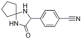 4-(3-Oxo-1,4-diazaspiro[4.4]non-2-yl)benzonitrile Struktur