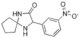 3-(3-Nitrophenyl)-1,4-diazaspiro[4.4]nonan-2-one Struktur