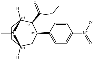 (1R,2S,3S,5S)-8-METHYL-3-(4-NITRO-PHENYL)-8-AZA-BICYCLO[3.2.1]OCTANE-2-CARBOXYLIC ACID METHYL ESTER Struktur