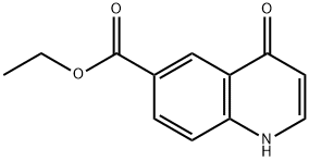 4-Oxo-1,4-dihydro-quinoline-6-carboxylic acid ethyl ester Struktur