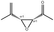 Ethanone, 1-[3-(1-methylethenyl)oxiranyl]-, cis- (9CI) Struktur