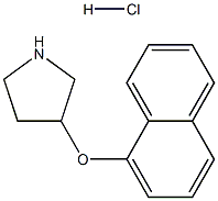 1-NAPHTHYL 3-PYRROLIDINYL ETHER HYDROCHLORIDE Struktur