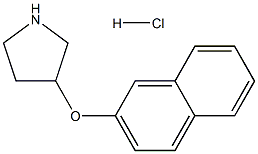 2-NAPHTHYL 3-PYRROLIDINYL ETHER HYDROCHLORIDE Struktur