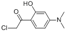 Ethanone, 2-chloro-1-[4-(dimethylamino)-2-hydroxyphenyl]- (9CI) Struktur