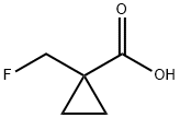 1-(fluoromethyl)cyclopropanecarboxylic acid Struktur