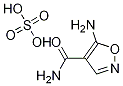 5-Aminoisoxazole-4-carboxamide Hydrogensulfate Struktur