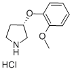 S-3-(2-METHOXYPHENOXY)-PYRROLIDINE HYDROCHLORIDE Struktur