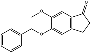 5-Benzyloxy-6-methoxy-1-indanone Struktur