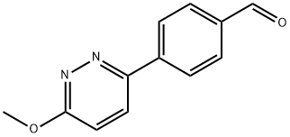 4-(6-Methoxypyridazin-3-yl)benzaldehyde Struktur