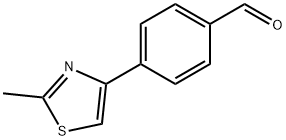 4-(2-METHYL-1,3-THIAZOL-4-YL)BENZALDEHYDE Struktur