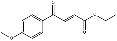 (E)-ETHYL 4-(4-METHOXYPHENYL)-4-OXOBUT-2-ENOATE Struktur