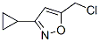 Isoxazole, 5-(chloromethyl)-3-cyclopropyl- (9CI) Struktur