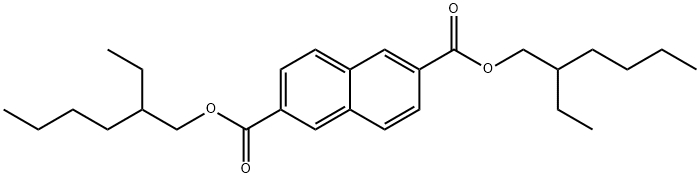 2,6-NAPHTHALENEDICARBOXYLIC ACID, BIS(2-ETHYLHEXYL) ESTER Struktur