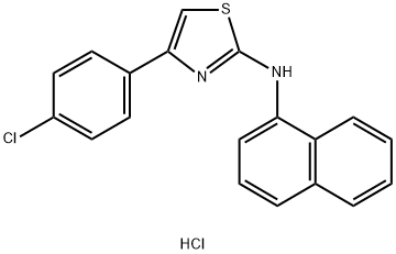 4-(4-chlorophenyl)-2-(1-naphthylamino)-1,3-thiazol-3-ium chloride Struktur