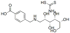 N-4-carboxybenzylglucamine dithiocarbamate Struktur