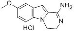 8-Methoxy-3,4-dihydropyrazino(1,2-a)indol-1-amine monohydrochloride Struktur