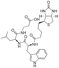 biotinyl-tryptophyl-leucyl-beta-alanine Struktur