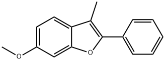 6-Methoxy-3-Methyl-2-phenylbenzofuran Struktur