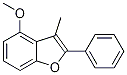 4-Methoxy-3-Methyl-2-phenylbenzofuran Struktur